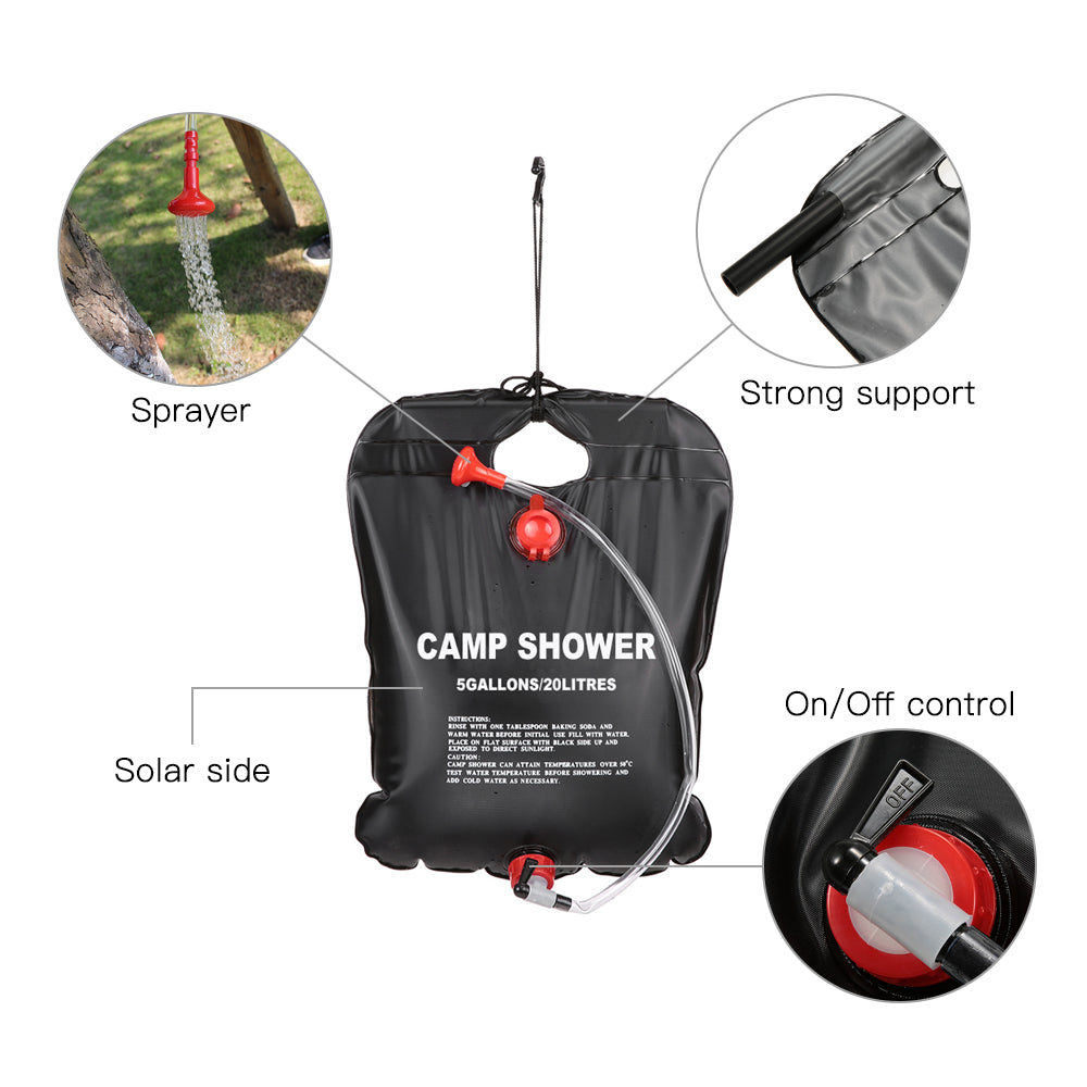 Adventure Solar Shower – Portable Outdoor Hot Water